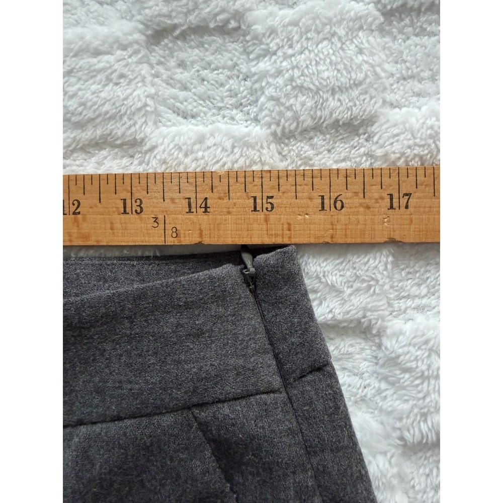 Talbots Petites Gray Wool Blend Side Zip Dress Pants Size 10P Straight Leg -EUC - Picture 10 of 14